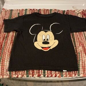 Mickey Mouse Black Tee Size 5T